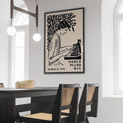 World Piano Day Music Poster