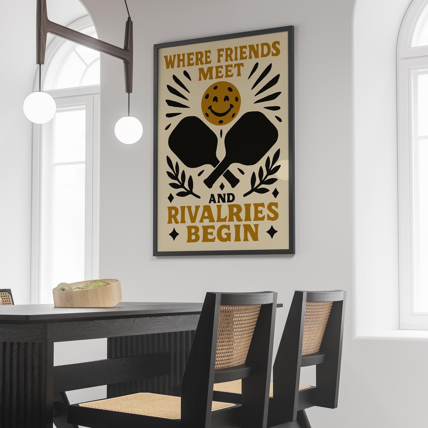 Pickleball Rivalry Poster