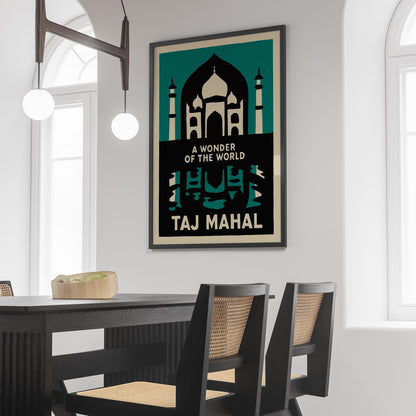 Taj Mahal Wonder Poster