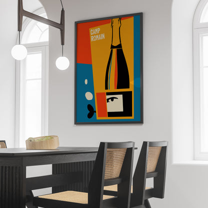 Camp Romain Italian Wine Poster
