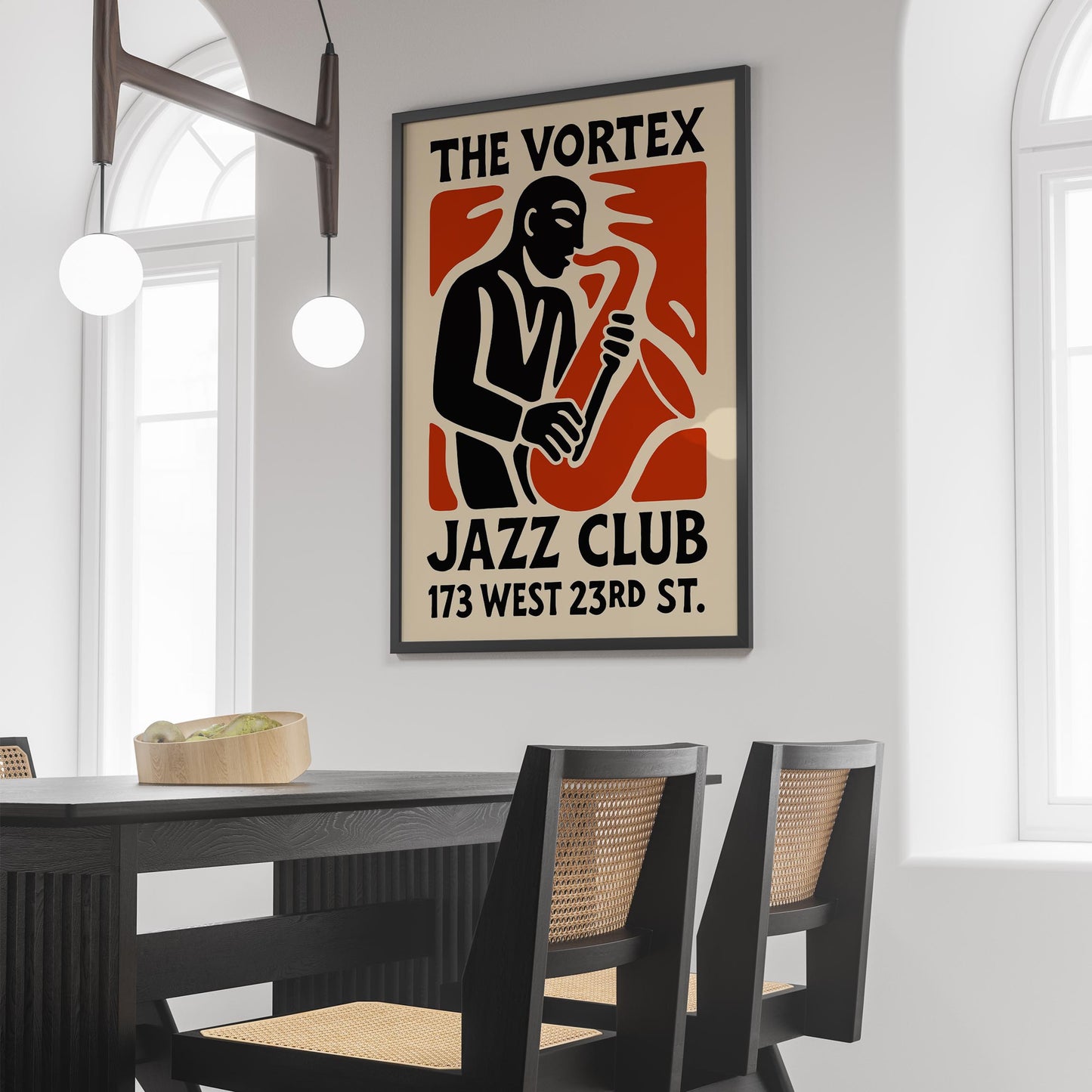 Vintage Jazz Club Poster - Retro Music Wall Art
