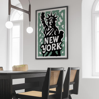 New York Statue Print