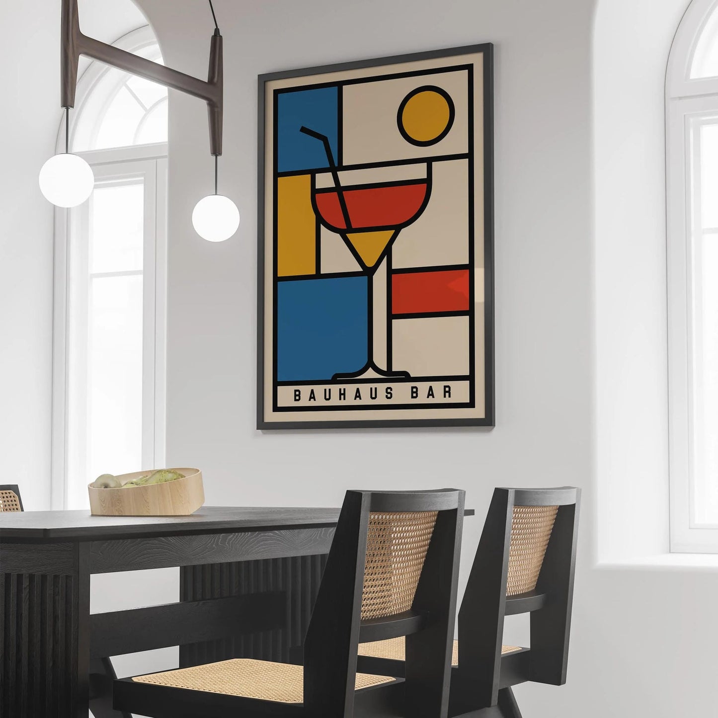 Bauhaus Bar Geometric Wall Art Print 2025