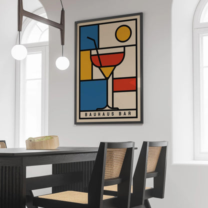 Bauhaus Bar Geometric Wall Art Print 2025