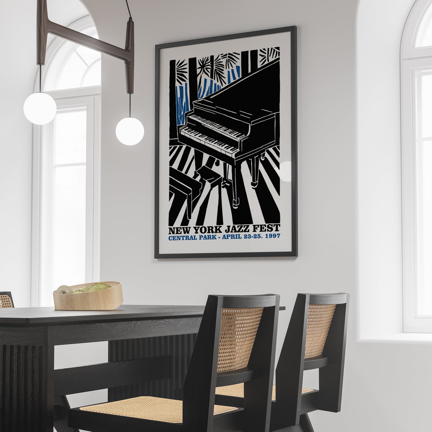 New York Jazz Festival Retro Poster