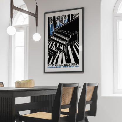 New York Jazz Festival Retro Poster