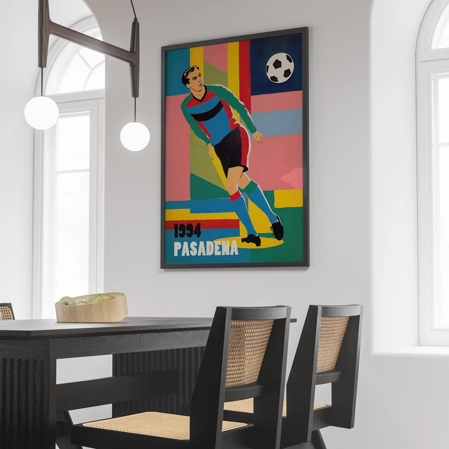 Pasadena 1994 Soccer Vintage Poster