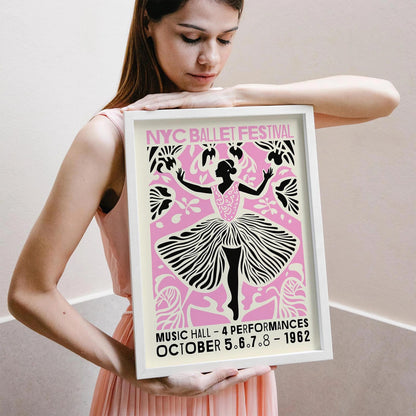 NYC Ballet Festival Poster – 1962 Dance Art