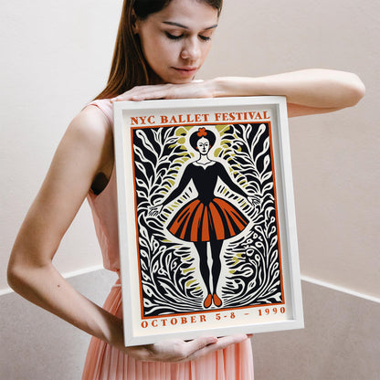 NYC Ballet Festival 1990 Poster Print