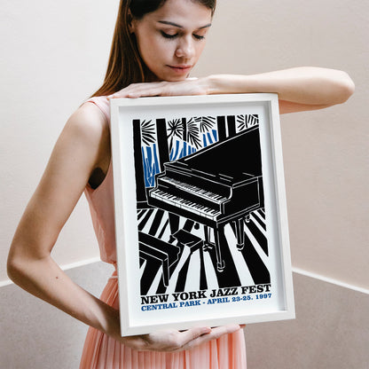 New York Jazz Festival Retro Poster