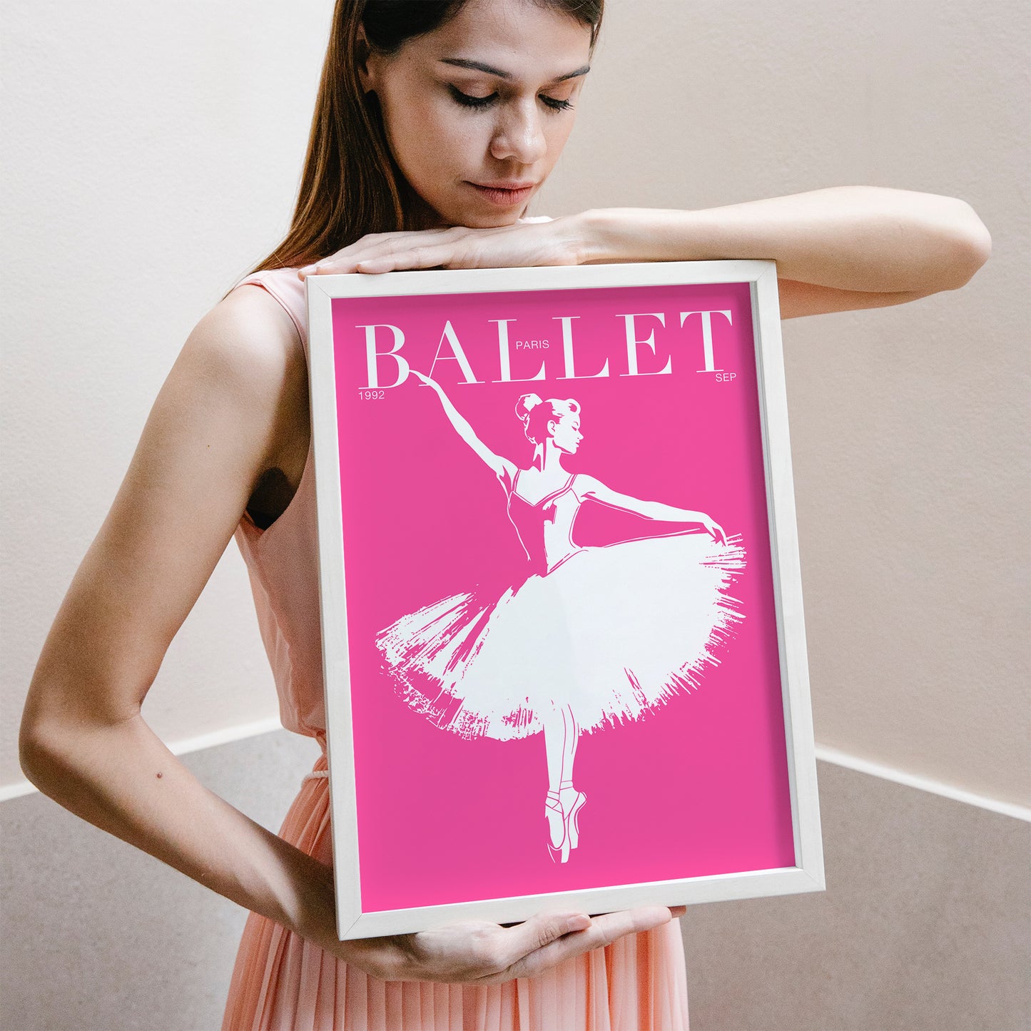 Pink Paris Ballet Poster