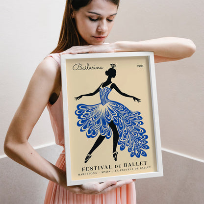 Barcelona Ballet Festival Poster - Dance Wall Art Print