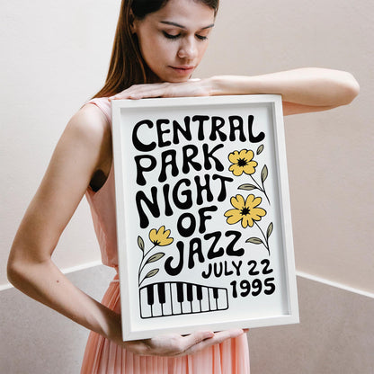 Central Park Jazz Poster
