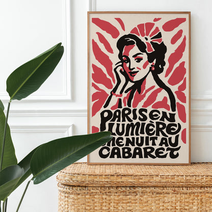 Paris Lumiere Cabaret Poster