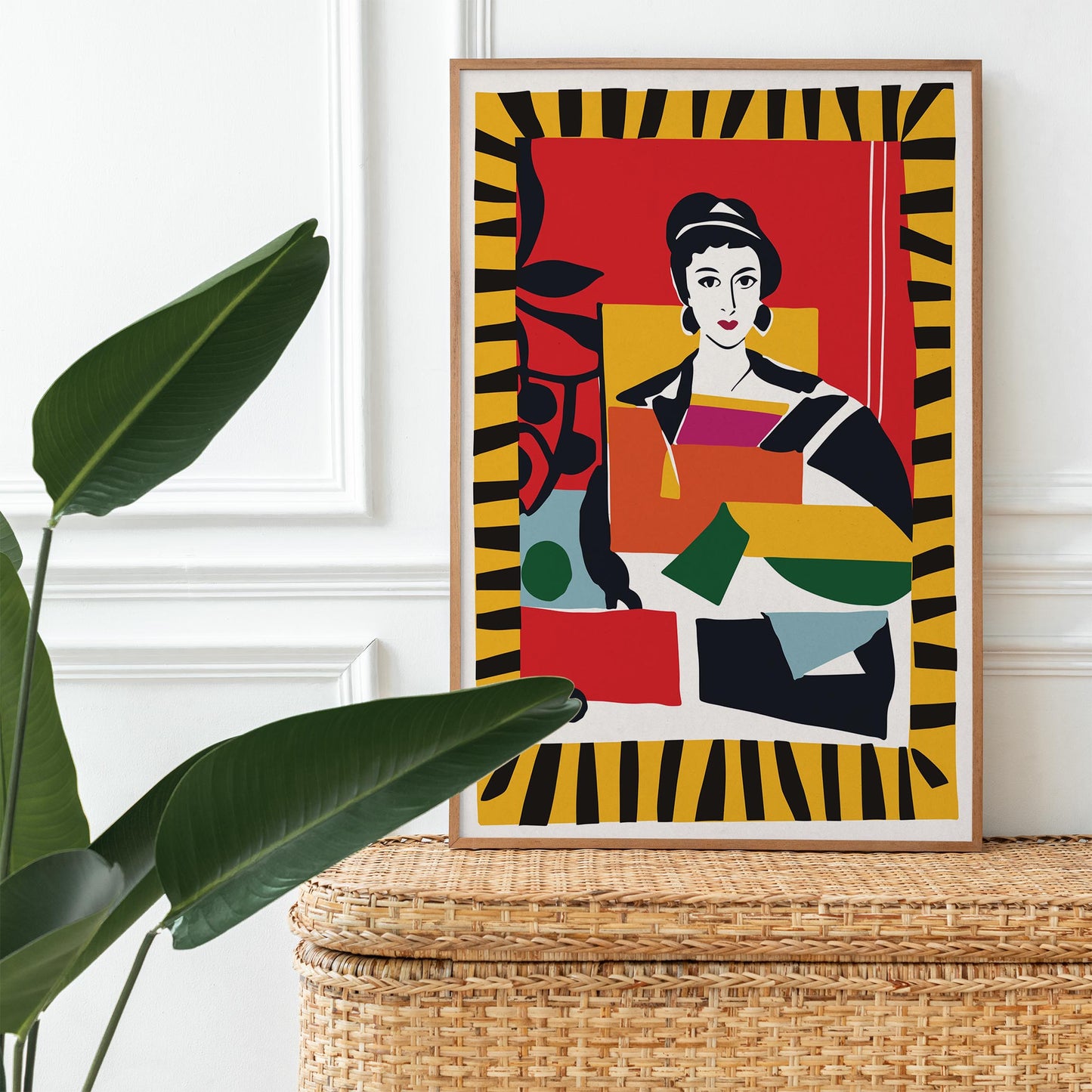 Colorful Geometric Figure Wall Art Print