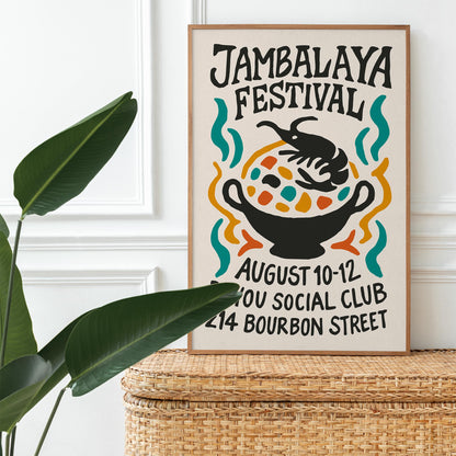 Jambalaya Festival Poster Print