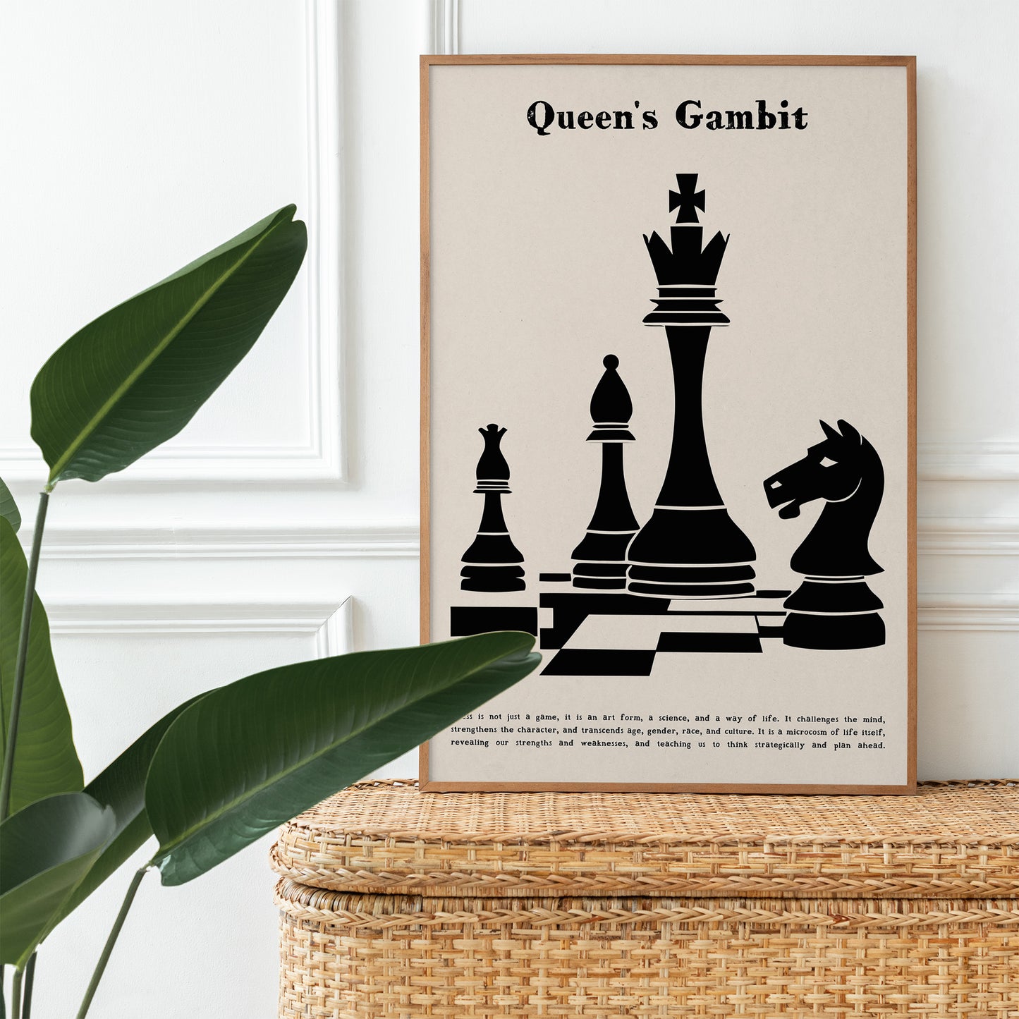 Queen's Gambit Chess Wall Art