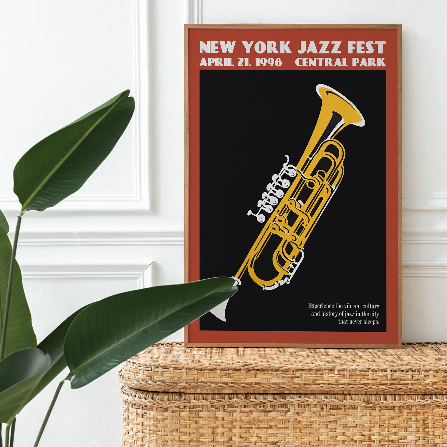 New York Jazz Fest 1998 Trumpet Poster