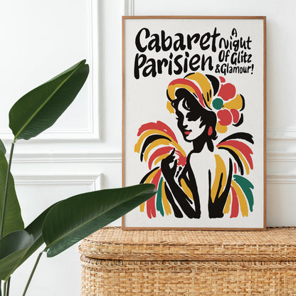 Paris Cabaret Glam Poster
