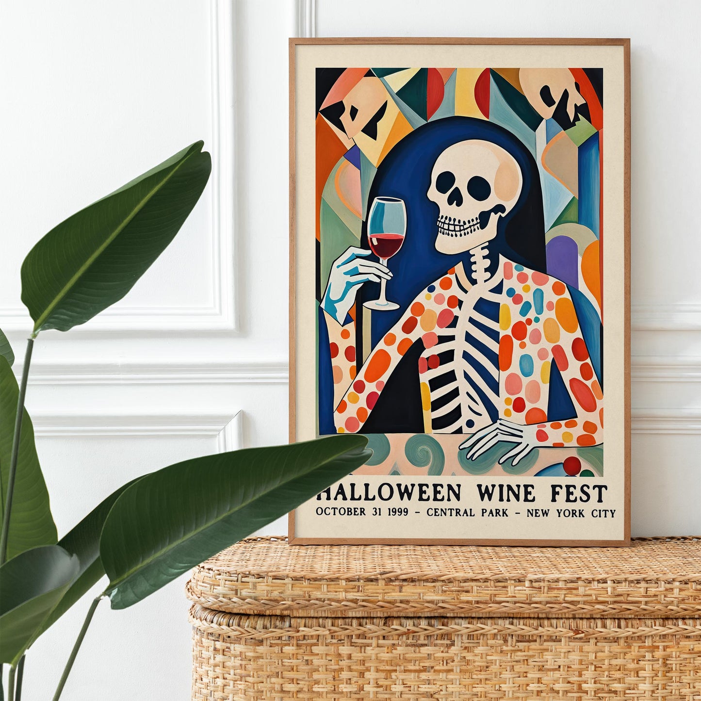 Halloween Wine Fest Poster Print