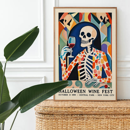 Halloween Wine Fest Poster Print