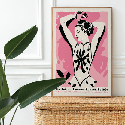 French Ballet 1993 Ballerina Poster