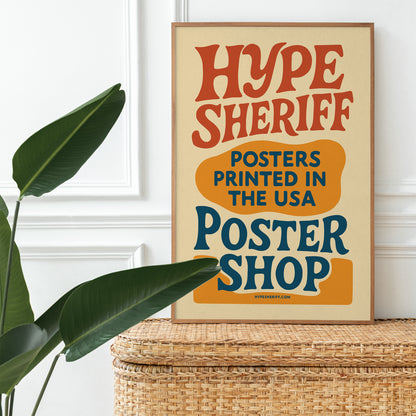 Retro Poster Store Poster Print