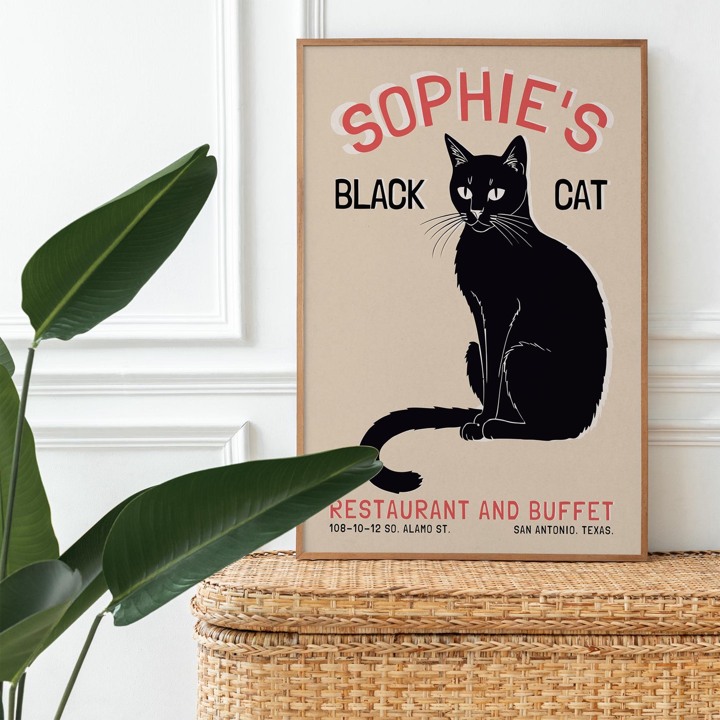 Sophie's Black Cat Bistro Poster