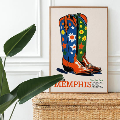 Memphis Country Music Festival Poster