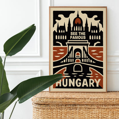 Hungary Travel Poster Print