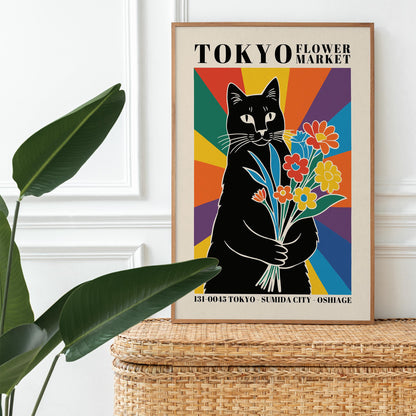 Tokyo Flower Market Poster