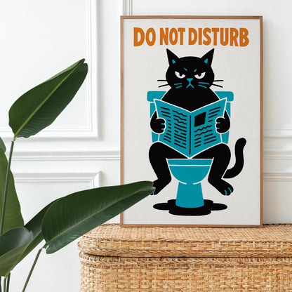 Do Not Disturb Cat Print