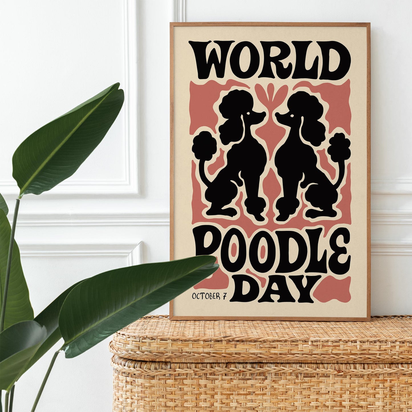 Poodle Day Poster Print