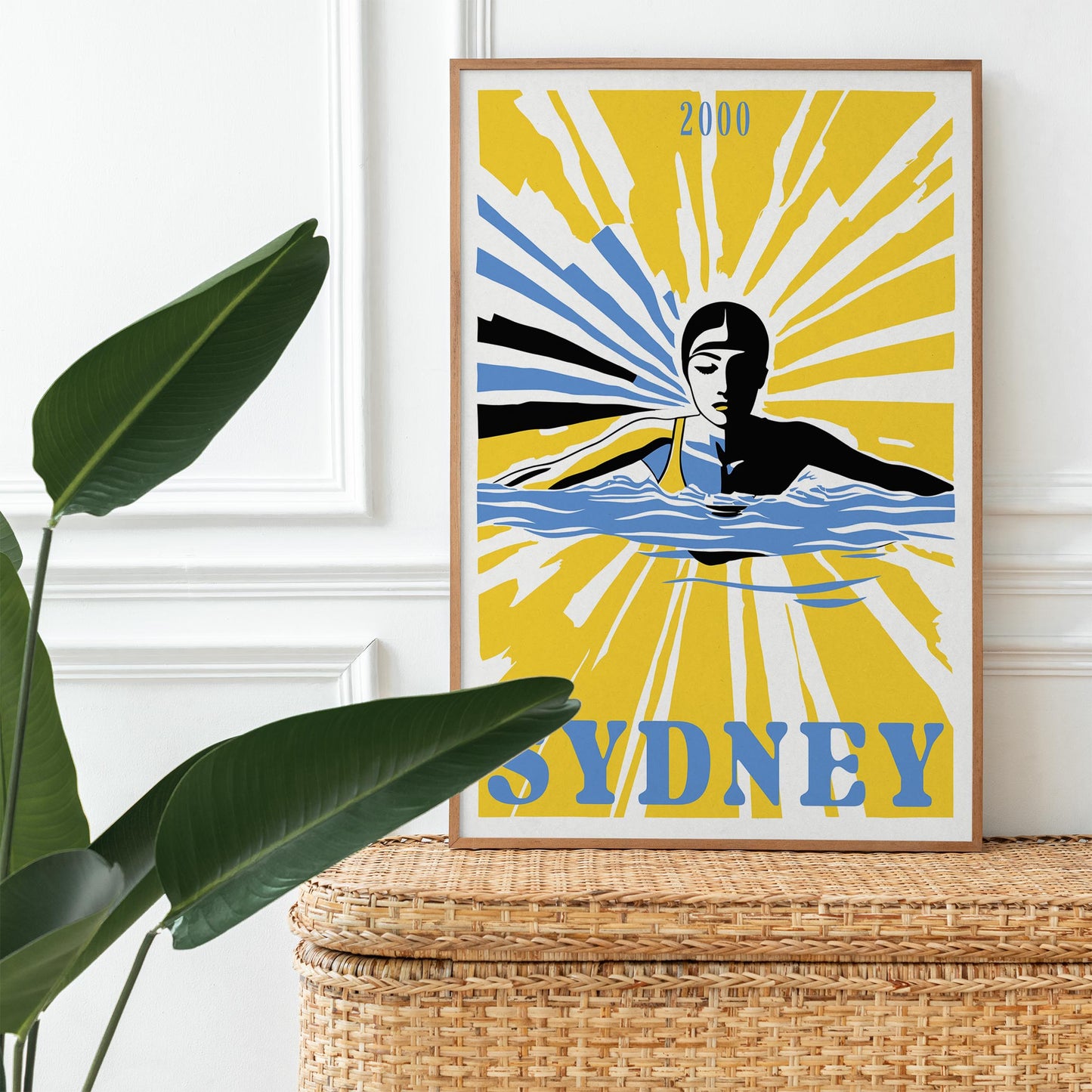 Sydney 2000 Swimmer Wall Art Print