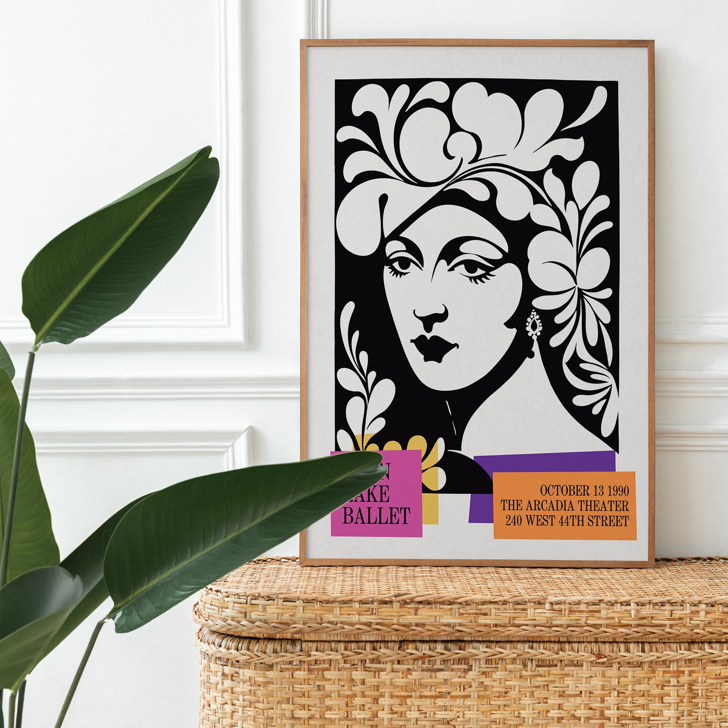 Swan Lake Ballet Vintage Poster