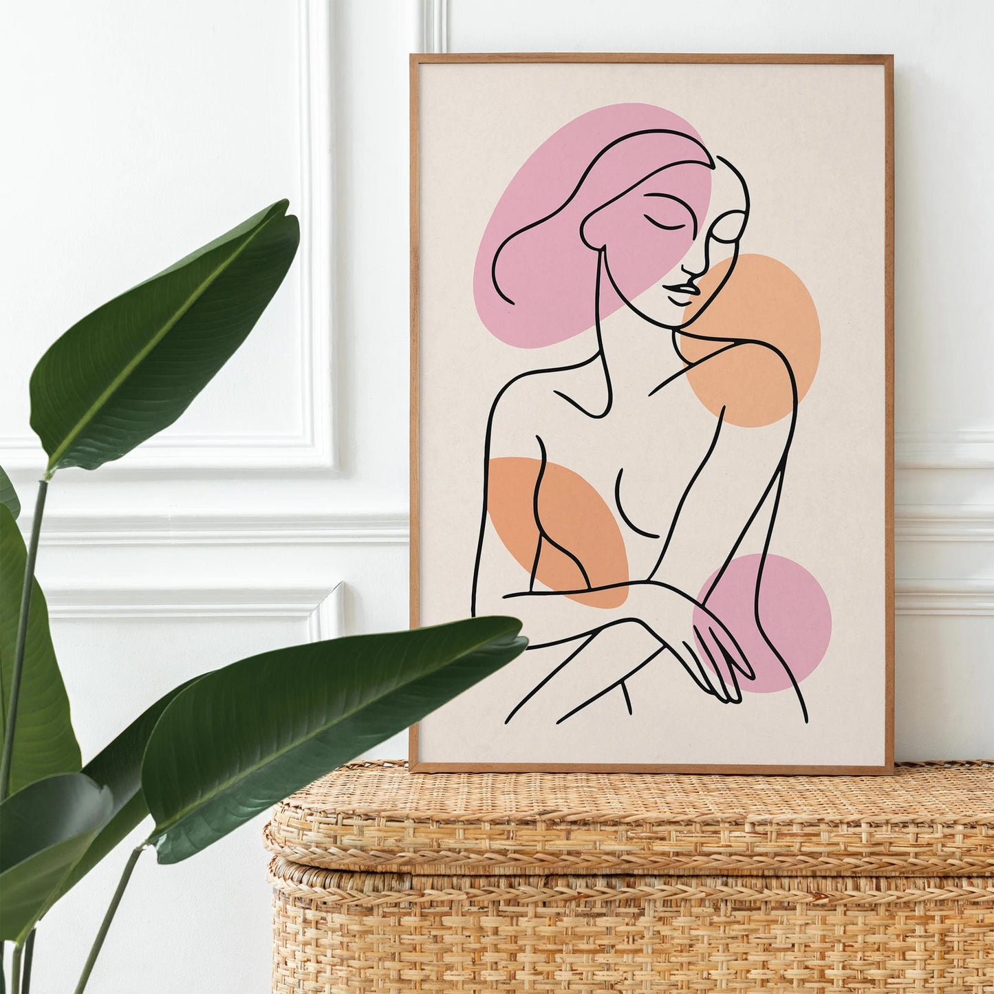 Modern Line Art Poster – Woman Silhouette Wall Print