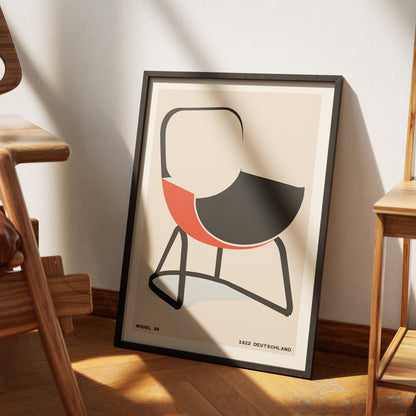 Bauhaus Chair Model S6 Poster