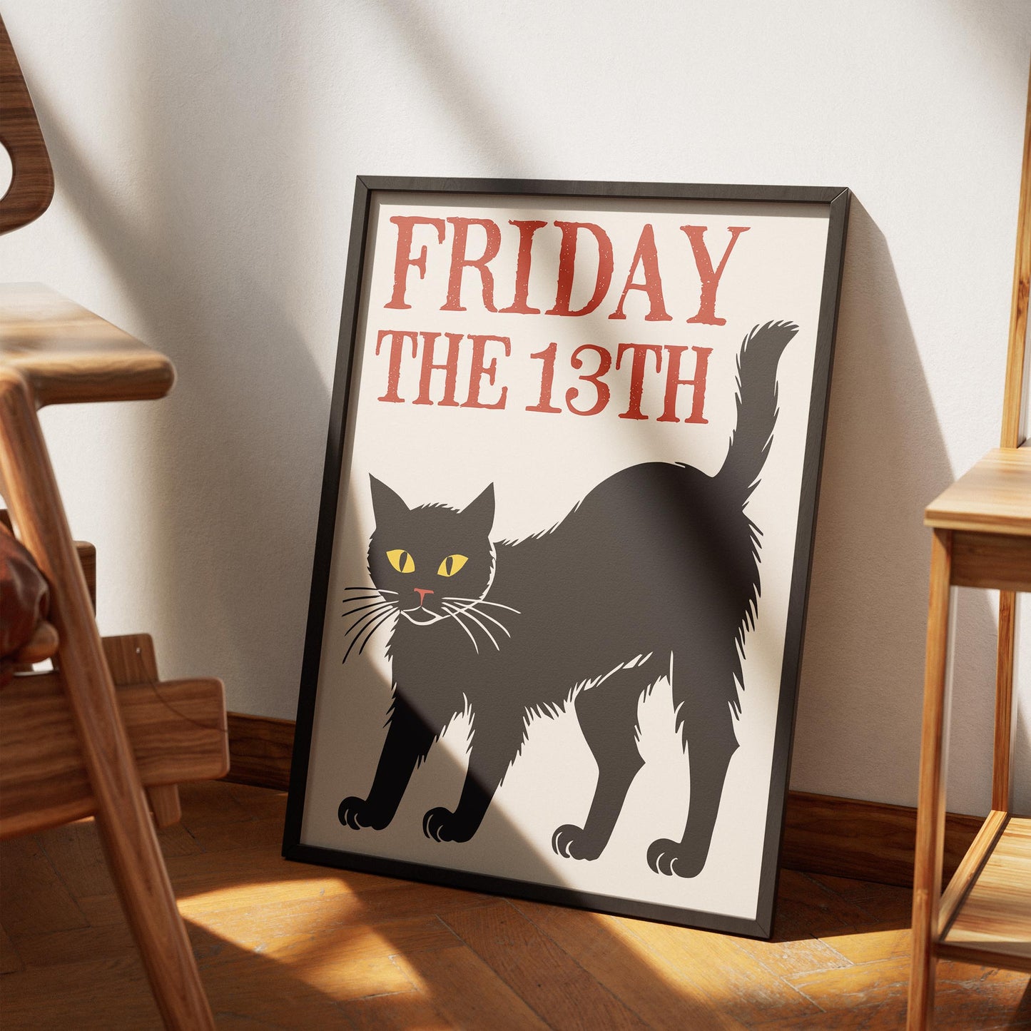 Friday the 13th Black Cat Poster Print