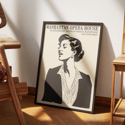Manhattan Opera Portrait Poster