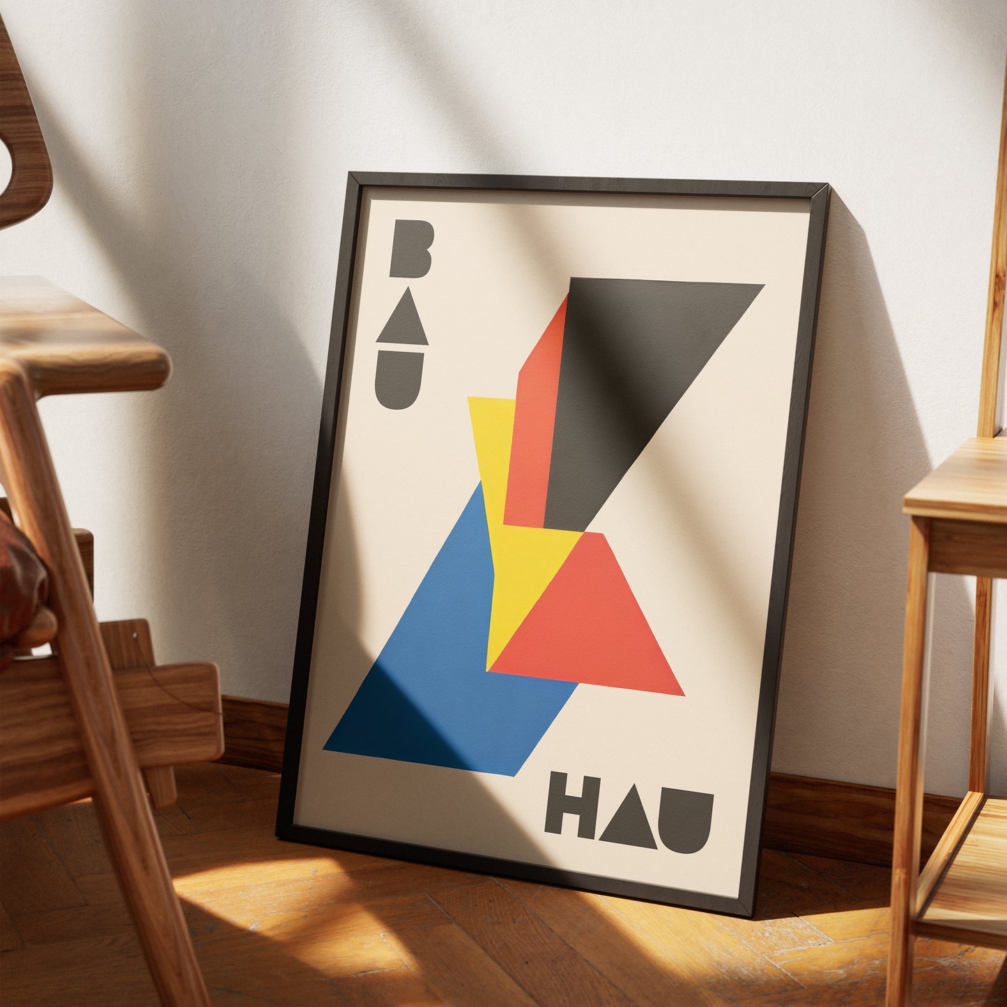 Bauhaus Minimalist Shapes Poster