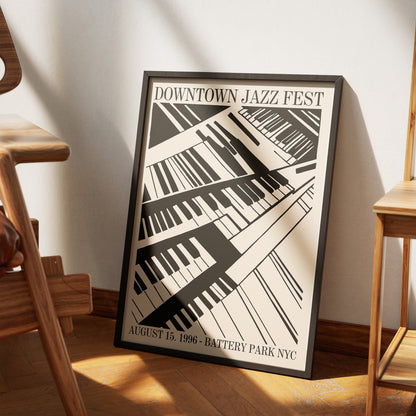 Downtown Jazz Fest 1996 Retro Poster