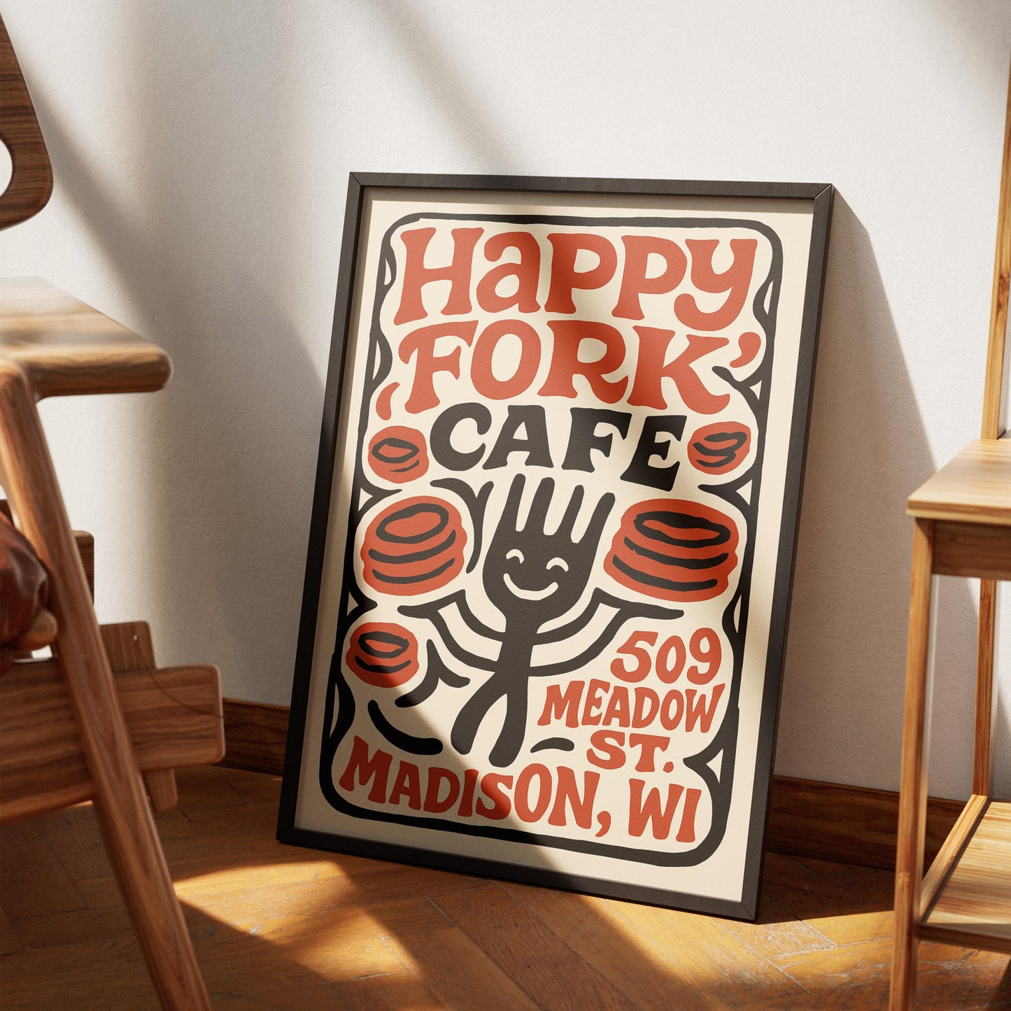 Happy Fork Cafe Wall Art