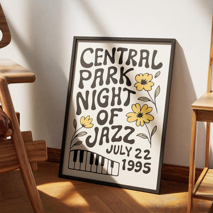 Central Park Jazz Poster