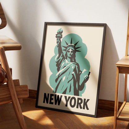 New York Statue Poster