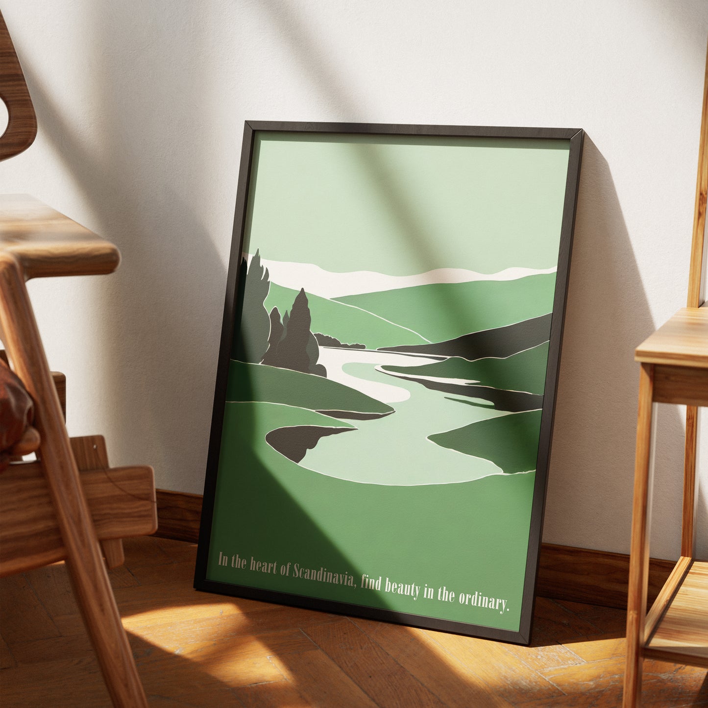Scandinavian Landscape Wall Art Print