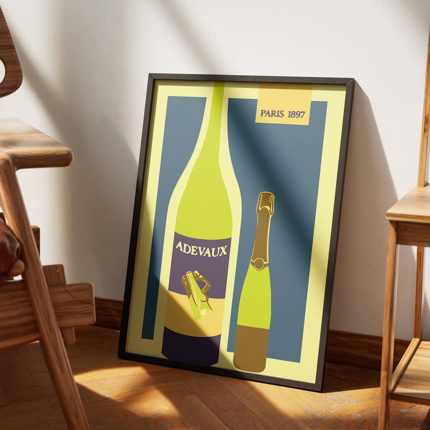 Adevaux French Wine Vintage Poster