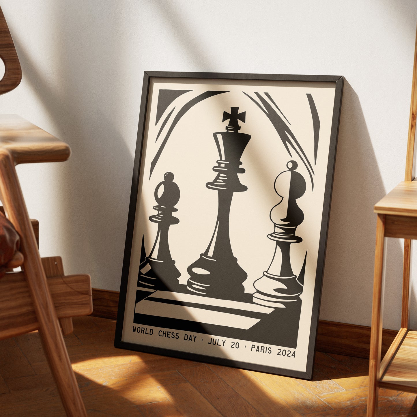World Chess Day Paris Poster