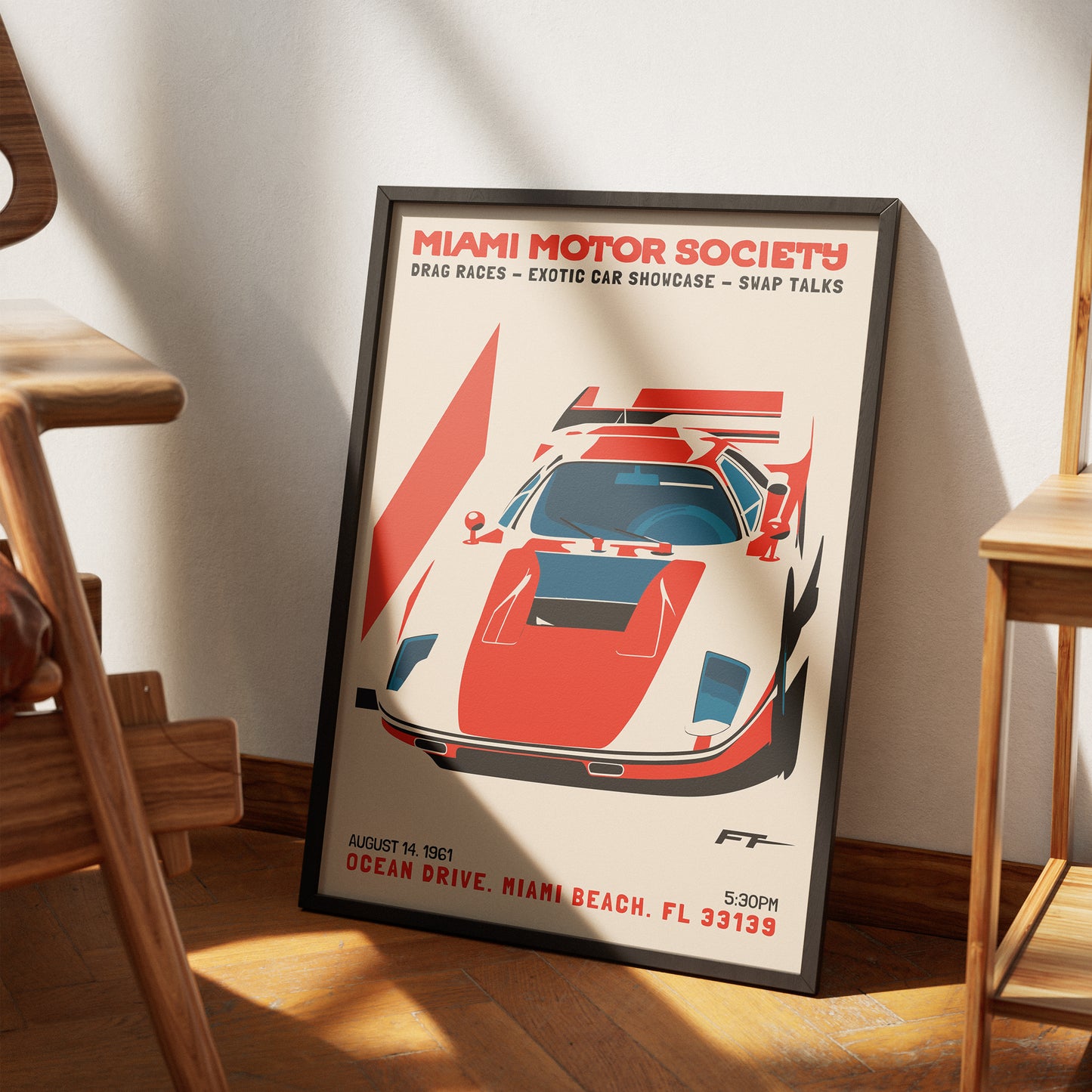 Miami Motor Art Print