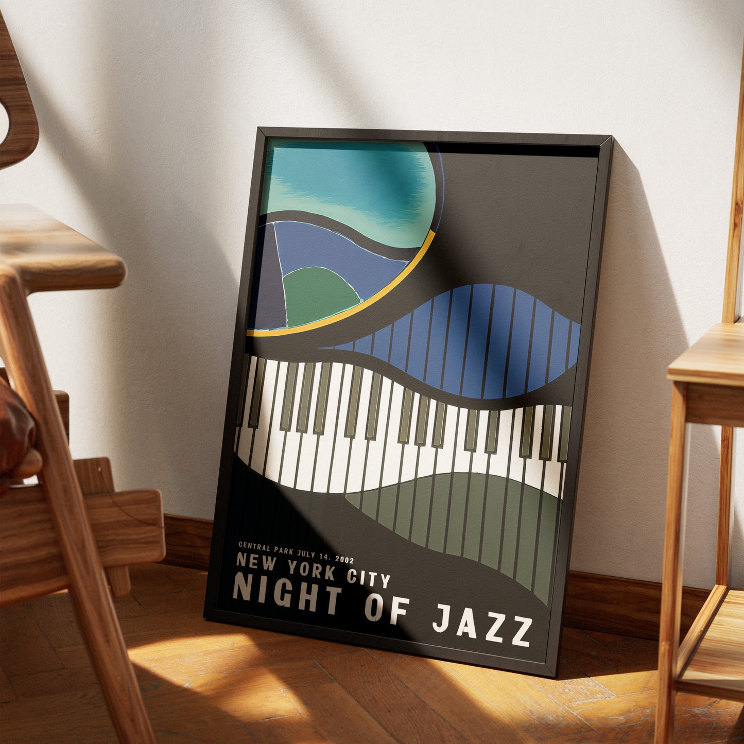 NYC Night of Jazz 2002 Retro Poster