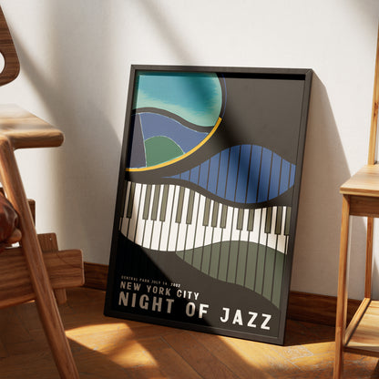 NYC Night of Jazz 2002 Retro Poster